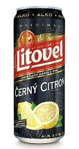 Litovel Černý citron - 0,5L plech