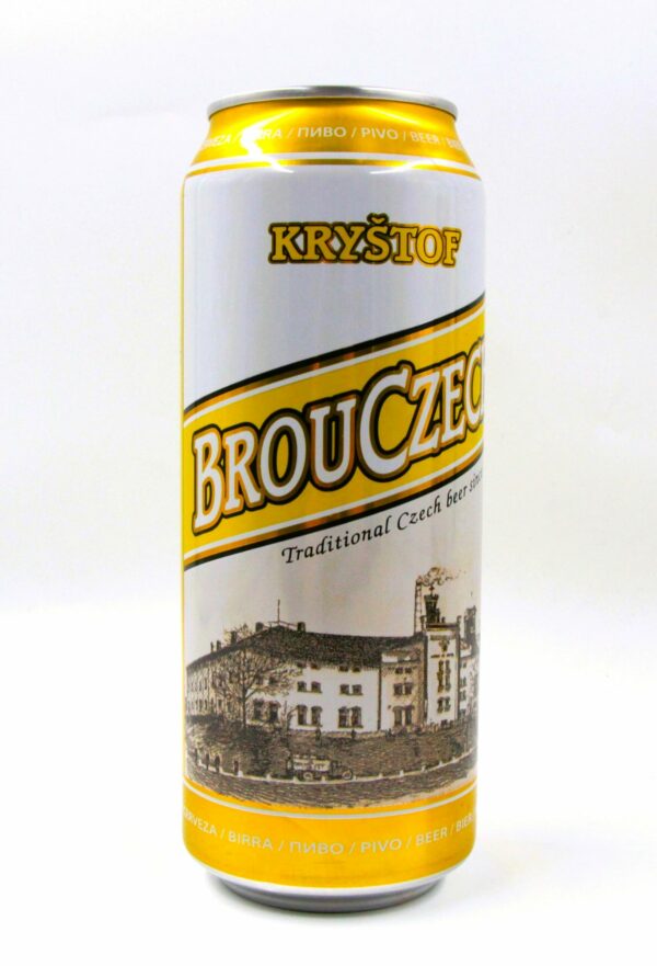 Novopacké pivo Brouczech Kryštof - pivo 0,5l plech