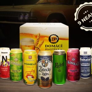 Domácí pivotéka Nealkoholické pivo - sada 9 plechů 0° 9 x 0,5 l (set)