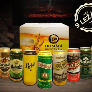 Domácí pivotéka Pivo v plechu - 9 ležáků 11°-12° 9 x 0,5 l (set)