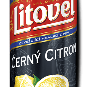 Litovel nealko černý citron - plech 0,5l