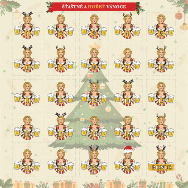 Domácí pivotéka Adventní kalendář - pivo