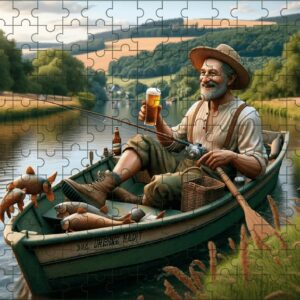 Domácí pivotéka Puzzle - Rybář