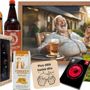Domácí pivotéka Dárková sada k odchodu do důchodu Deluxe MAX