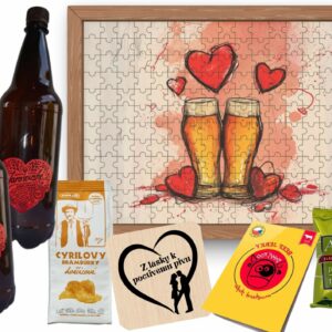 Domácí pivotéka Dárková sada Valentýn