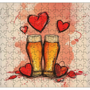 Domácí pivotéka Puzzle - Z lásky k poctivému pivu